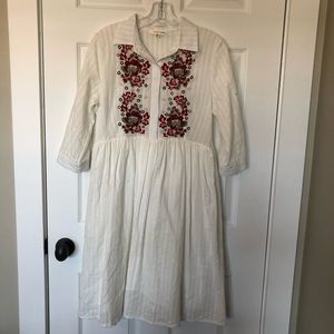 Orange Creek Women’s White Embroidered Dress